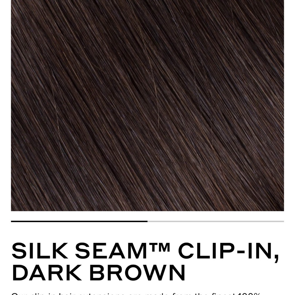 BELLAMI Silk Seam Clip-In Extensions - Dark Brown